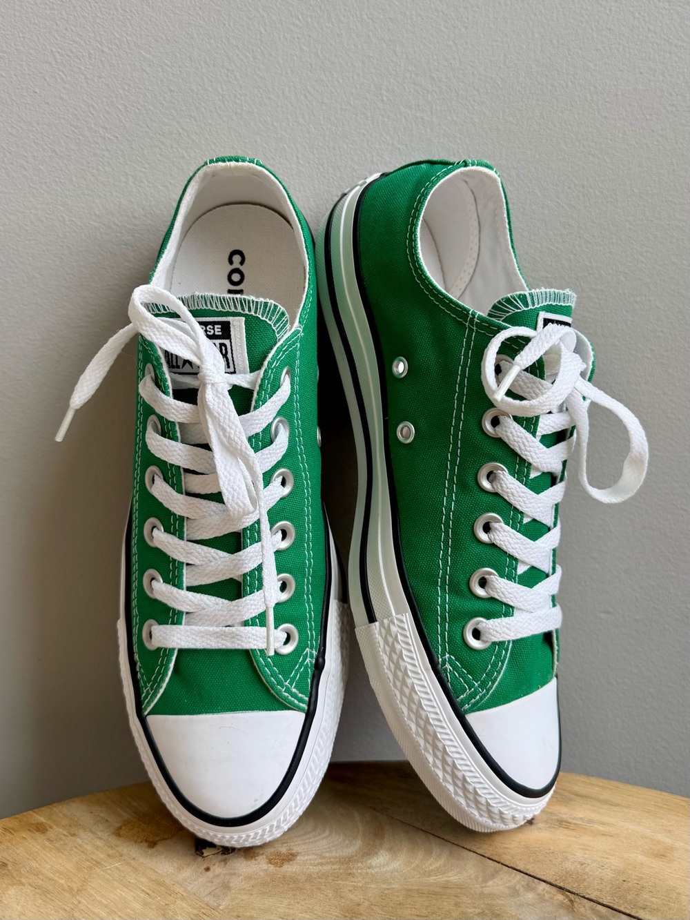 Converse Chuck Taylor All Star Low Retro Kelly Green Shoes Size 8 - Picture 5 of 10